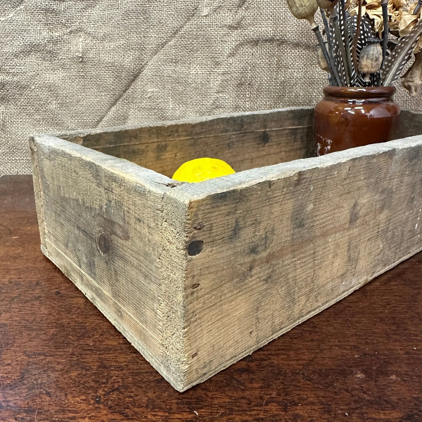Shallow Wooden Crate The Blind Mole