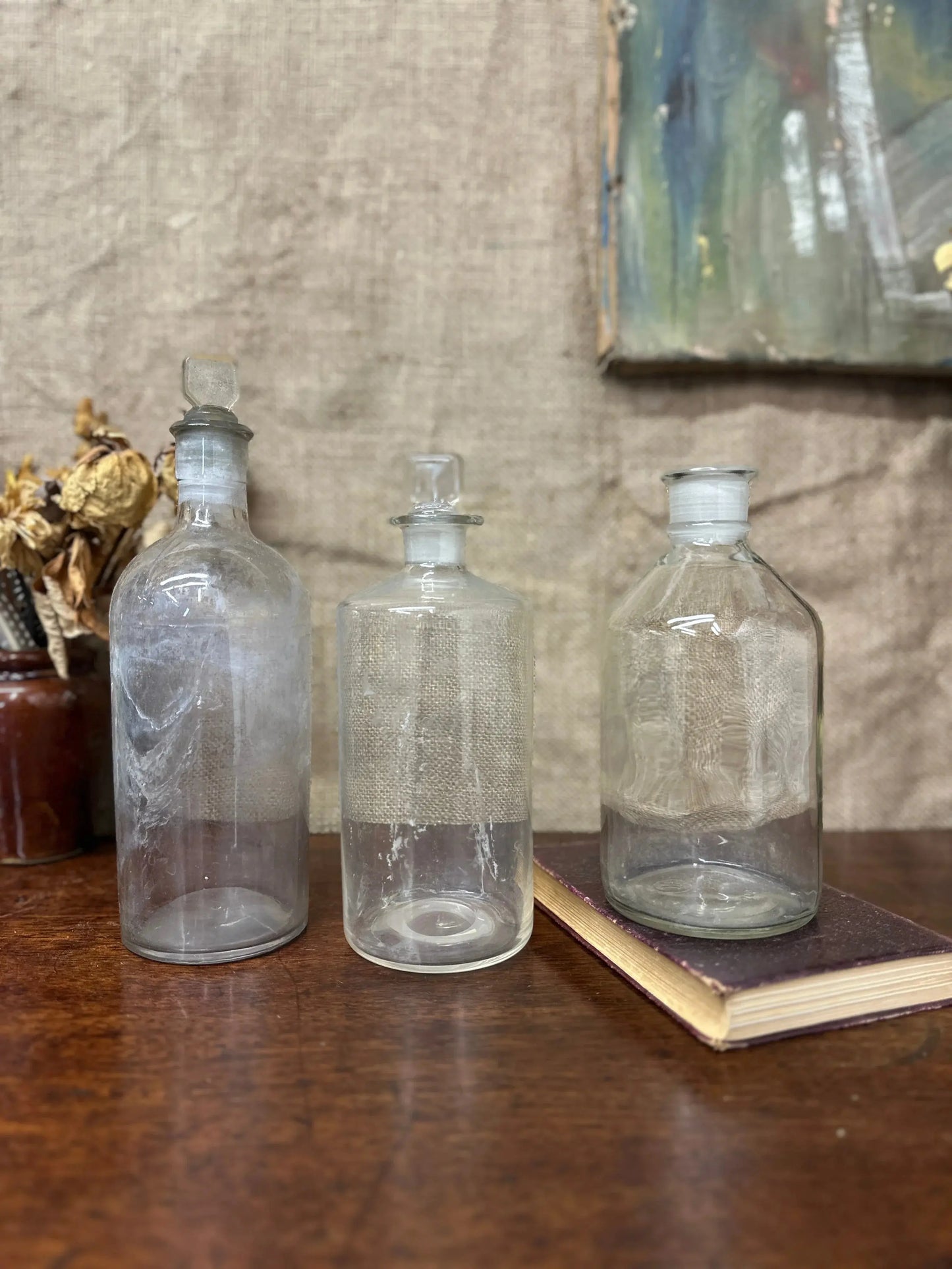 Vintage Glass Apothecary Propagating Bottles The Blind Mole