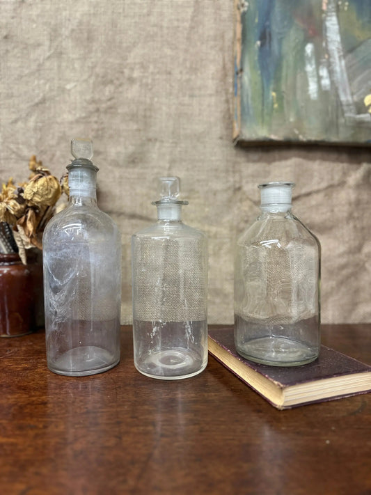 Vintage Glass Apothecary Propagating Bottles The Blind Mole