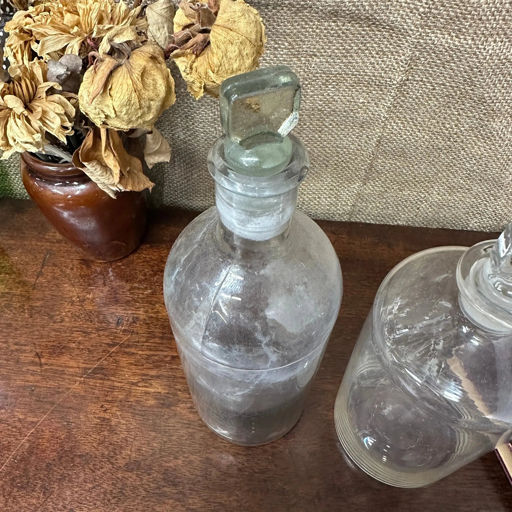 Vintage Glass Apothecary Propagating Bottles The Blind Mole