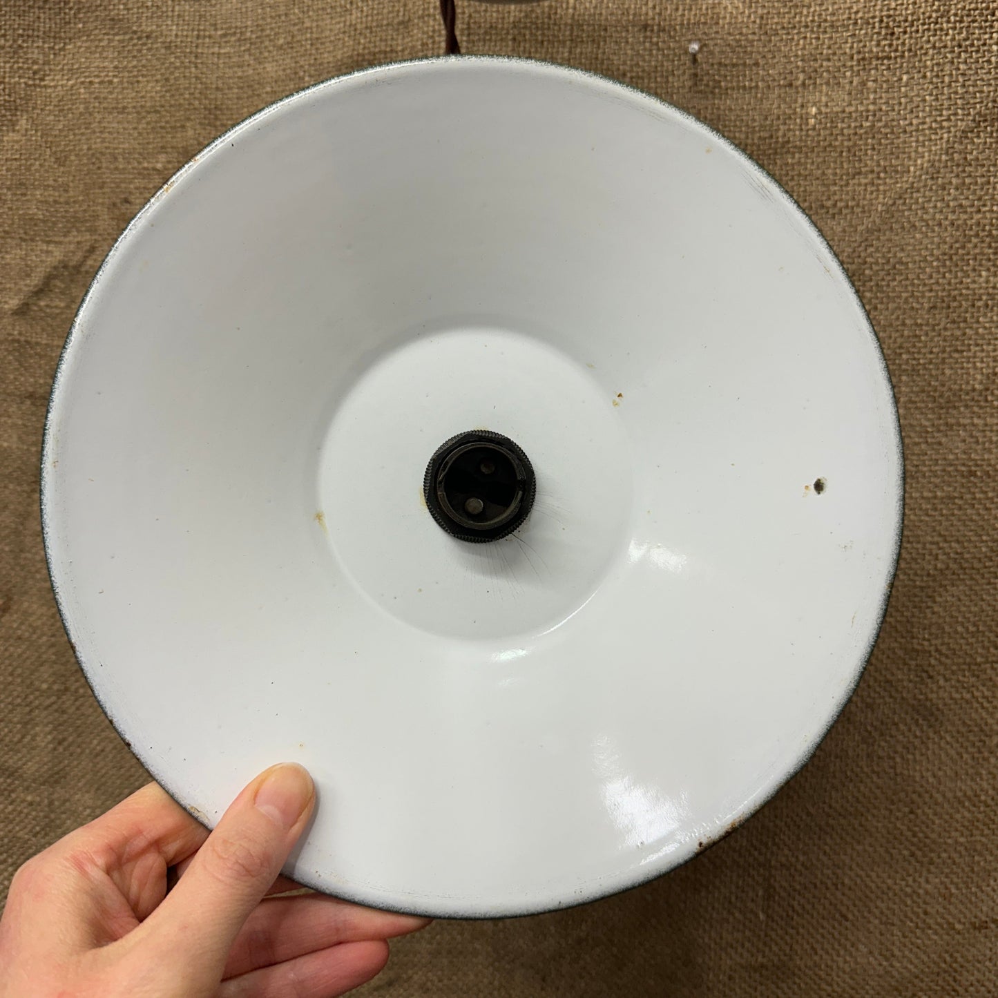 French Green Enamel Light Shade The Blind Mole