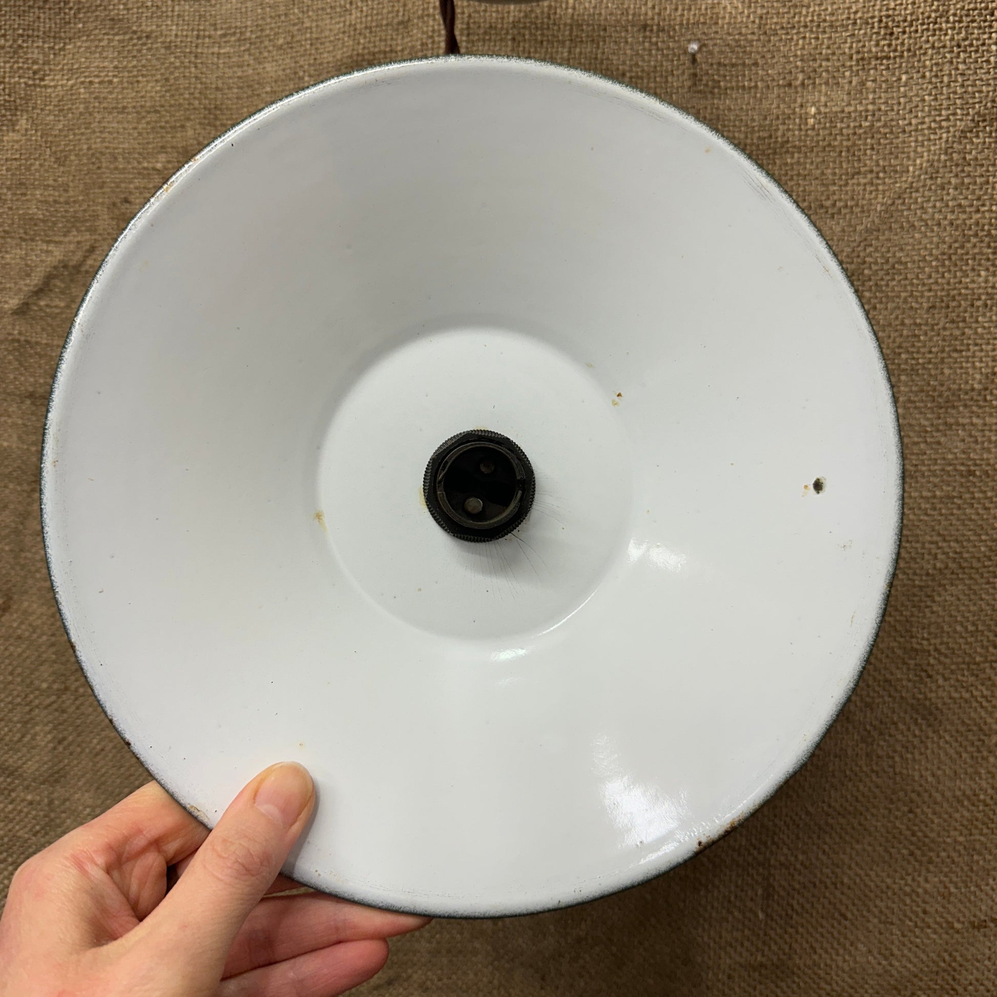 French Green Enamel Light Shade The Blind Mole