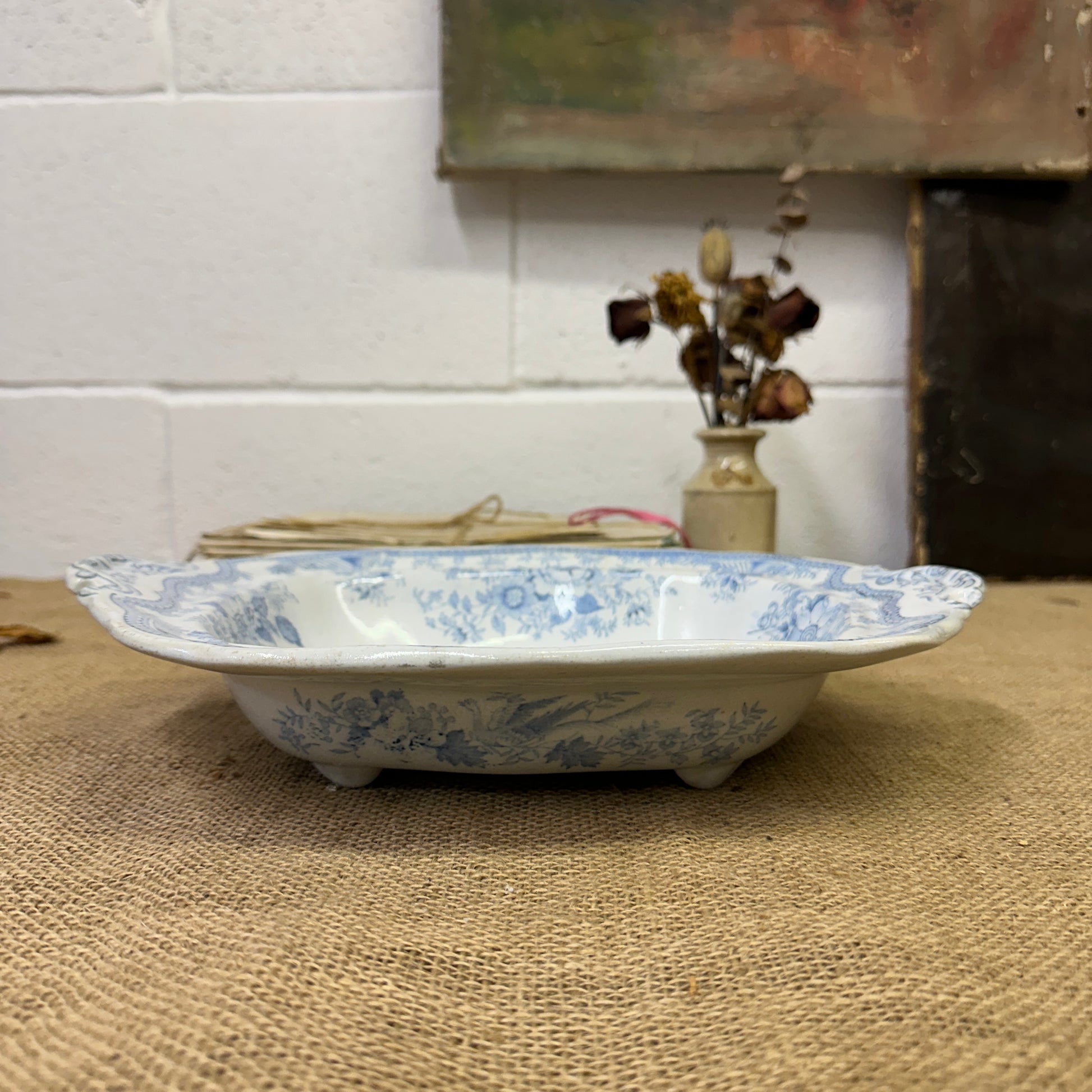 Wedgwood Victorian Serving Dish Asiatic Pheasant - The Blind Mole