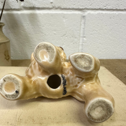 Vintage Sylvac Tiny Pottery Terrier Dog - The Blind Mole