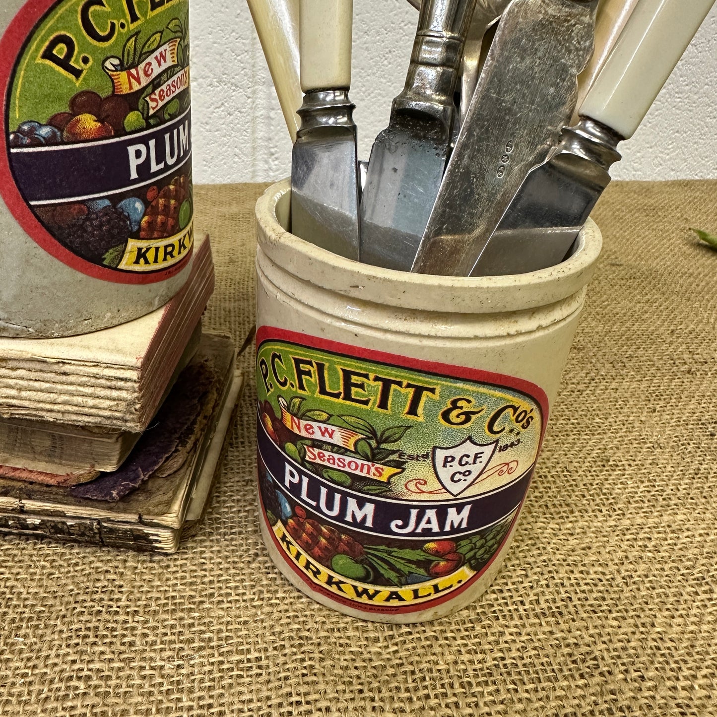 Stoneware Kirkwall Jam Pots, Various