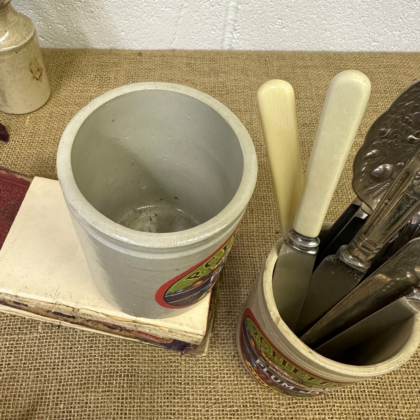 Stoneware Kirkwall Jam Pots, Various