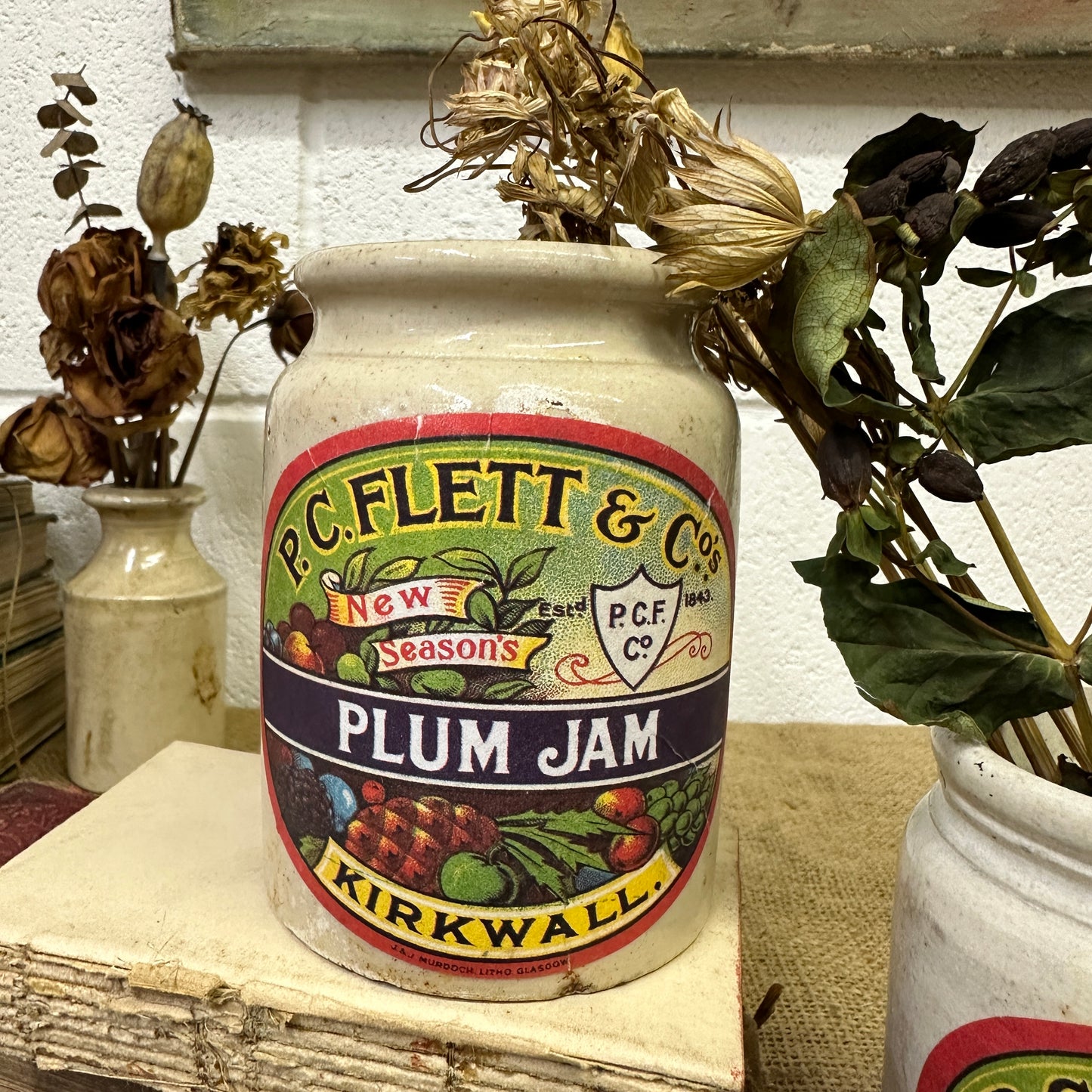 Stoneware Kirkwall Jam Pots, Various