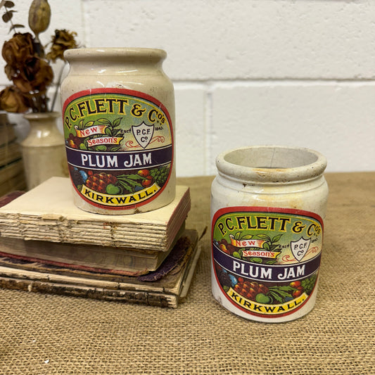 Stoneware Kirkwall Jam Pots, Various