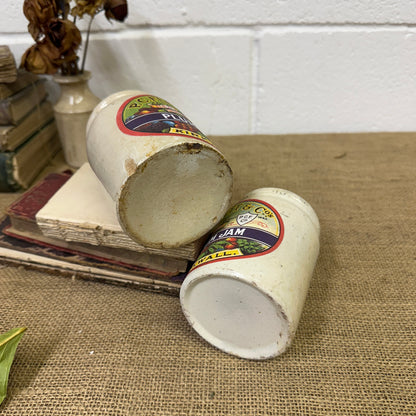 Stoneware Kirkwall Jam Pots, Various