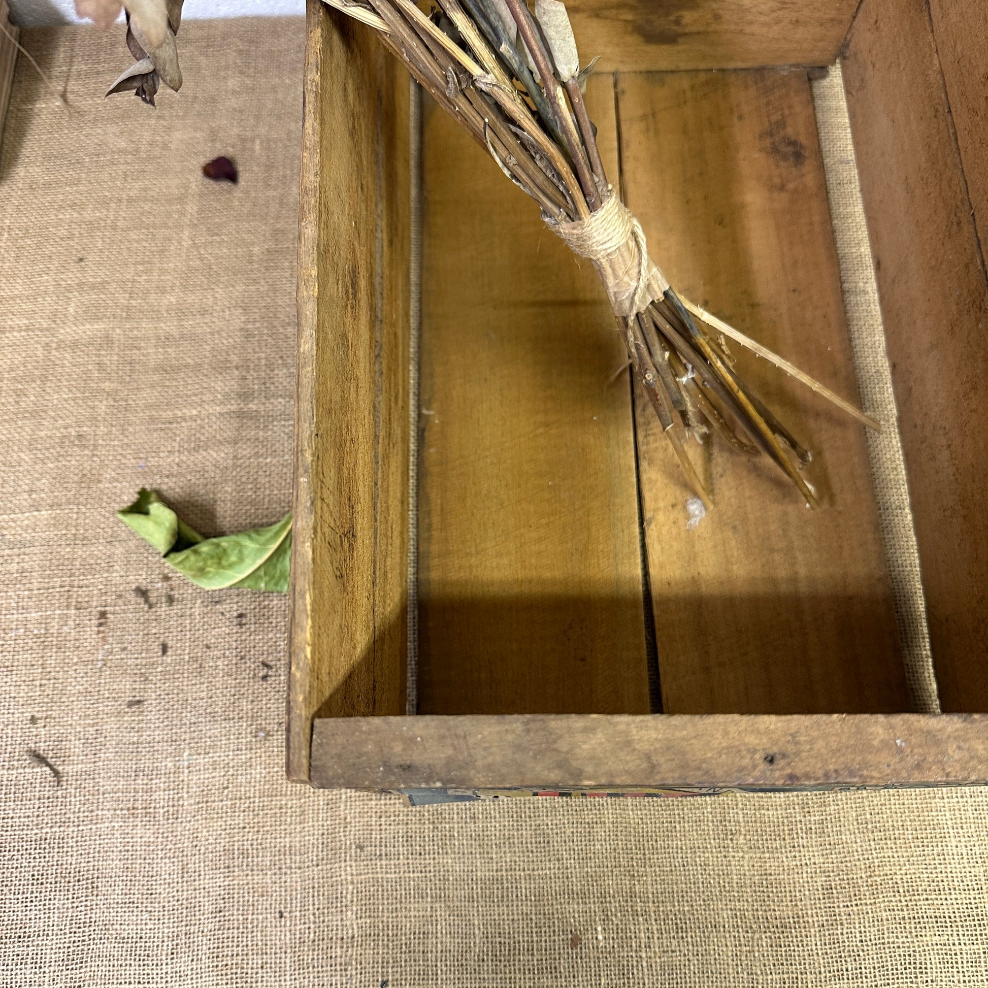 Vintage Wooden Apple Crate - The Blind Mole
