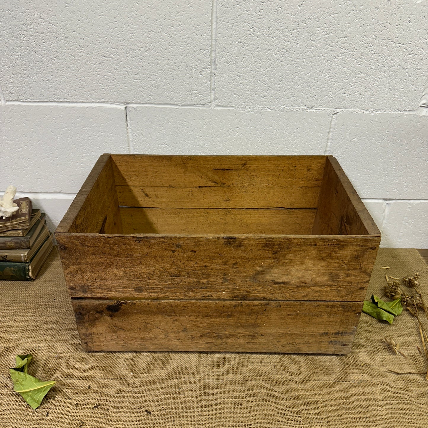 Vintage Wooden Apple Crate - The Blind Mole