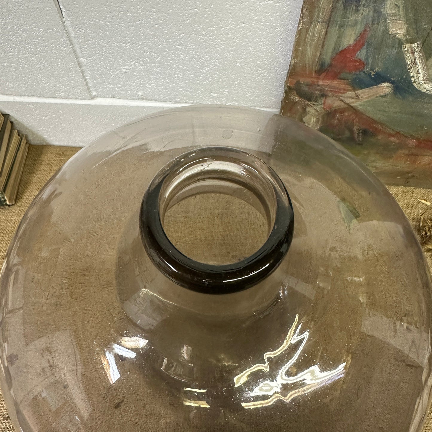 Huge Antique Carboy Demijohn Terrarium - The Blind Mole