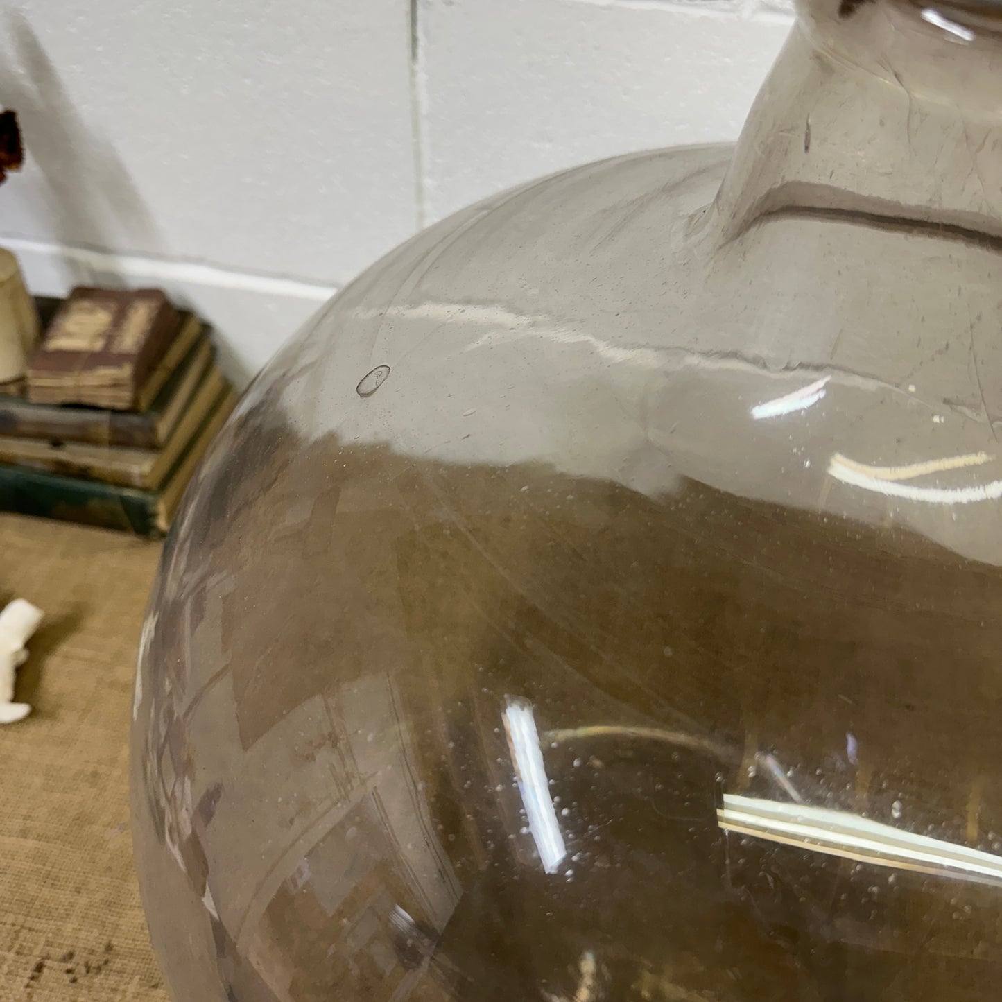 Huge Antique Carboy Demijohn Terrarium - The Blind Mole