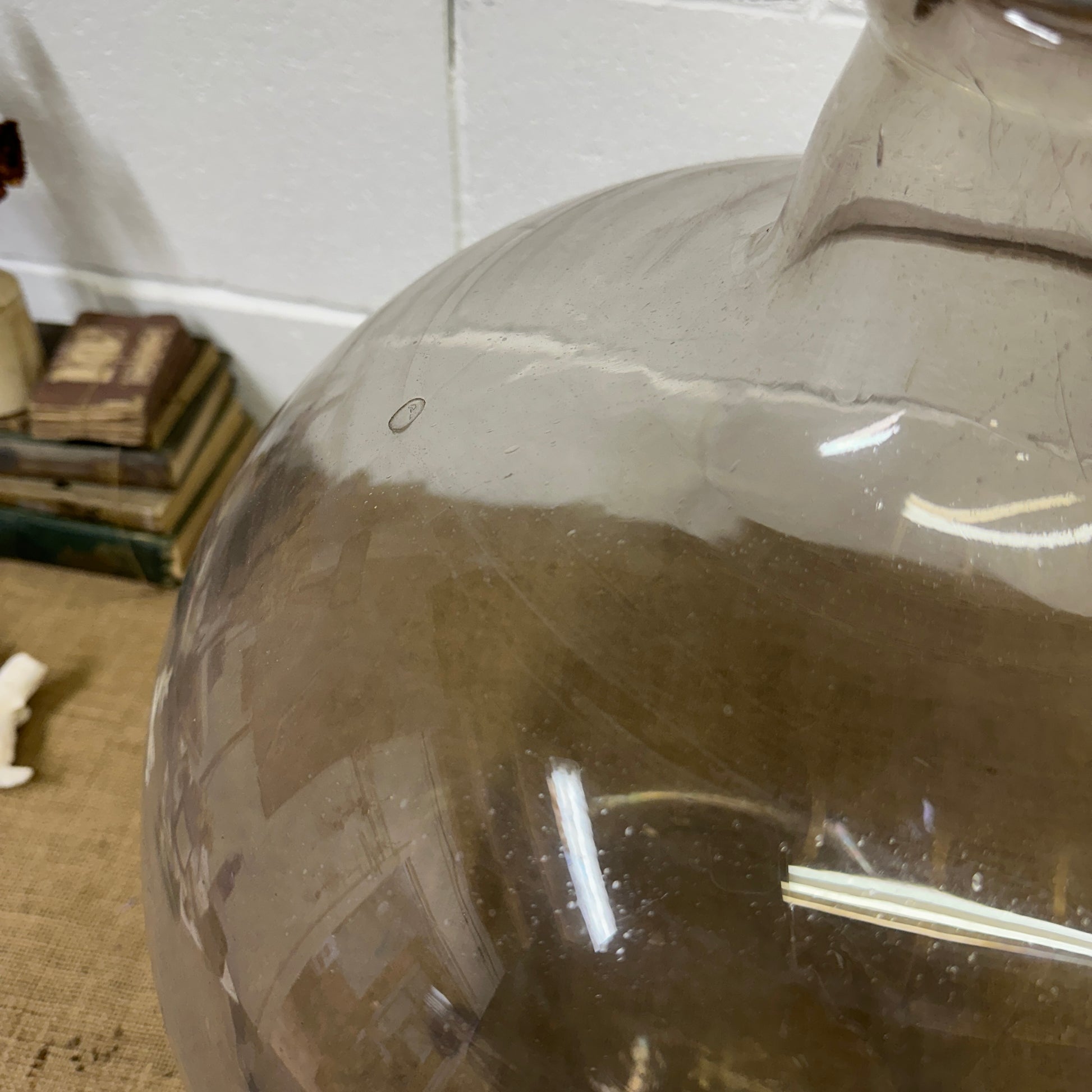 Huge Antique Carboy Demijohn Terrarium - The Blind Mole