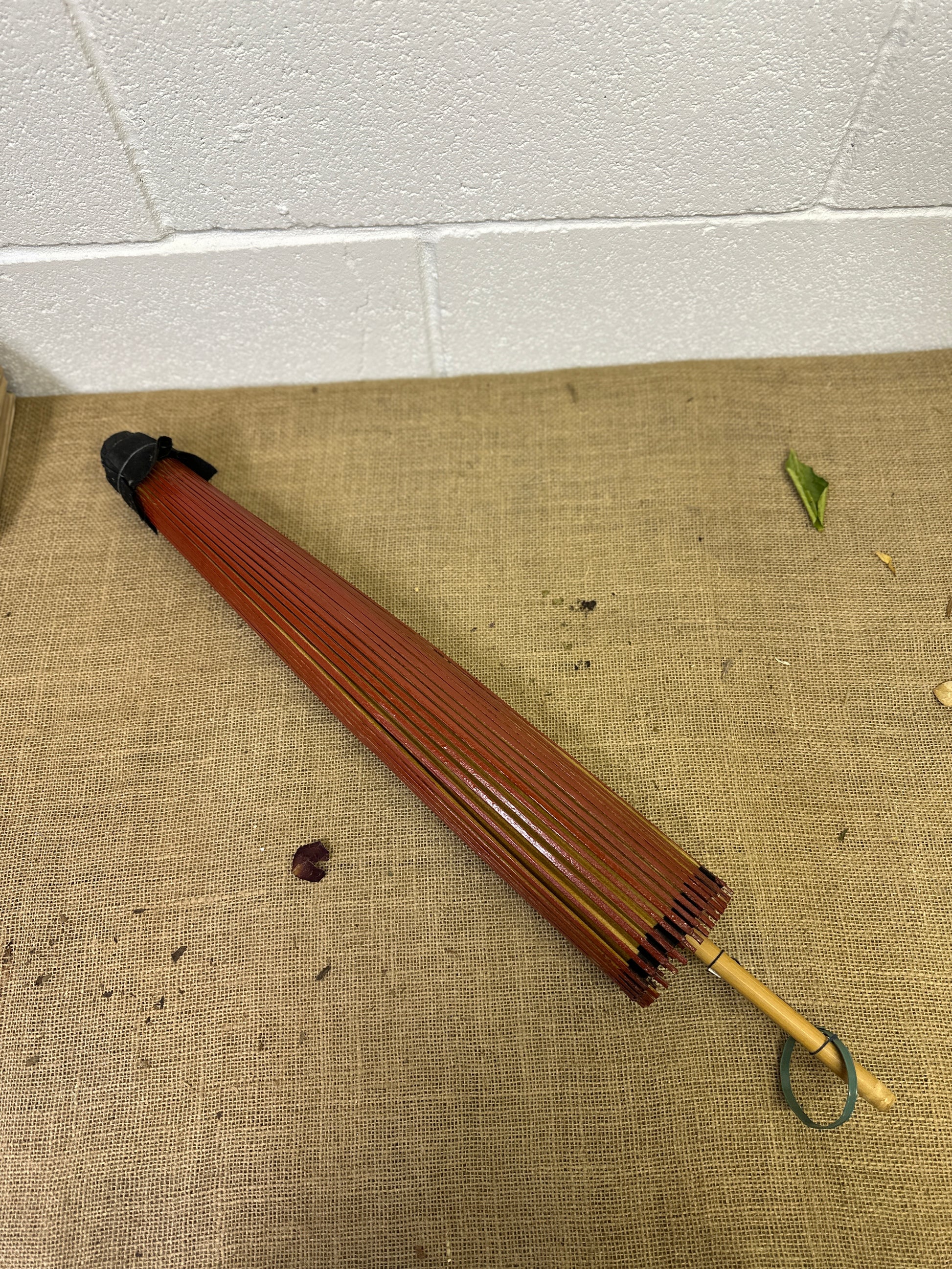 Huge Japanese Wagasa Bamboo & Paper Parasol - The Blind Mole