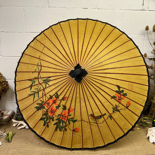 Huge Japanese Wagasa Bamboo & Paper Parasol - The Blind Mole