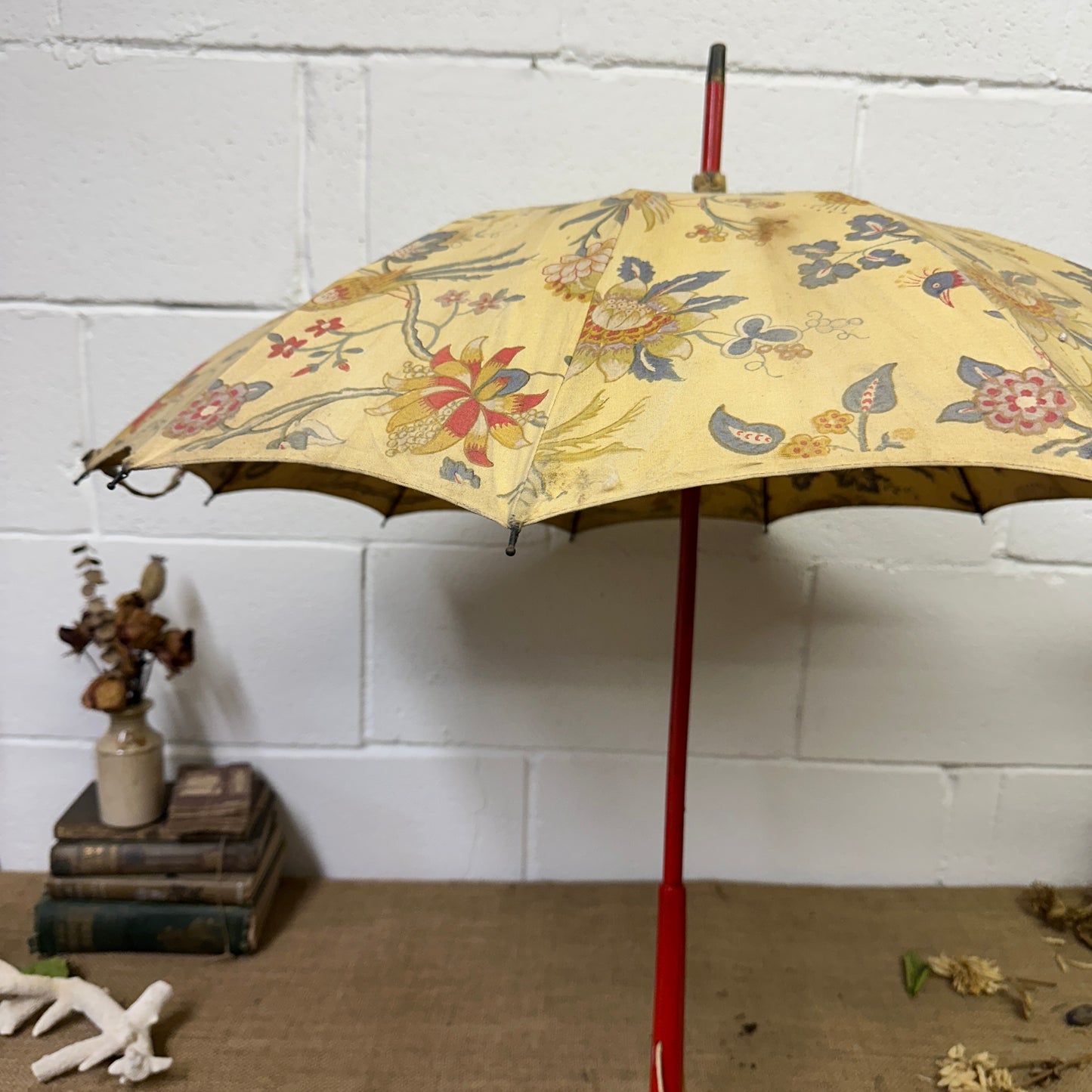 Vintage Cotton Parasol - The Blind Mole