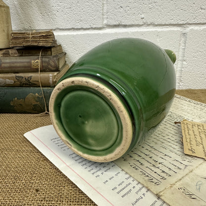 Glazed Green Stoneware Jug - The Blind Mole