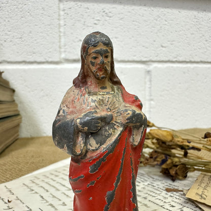 Lead Jesus Standing Vintage Figure - The Blind Mole