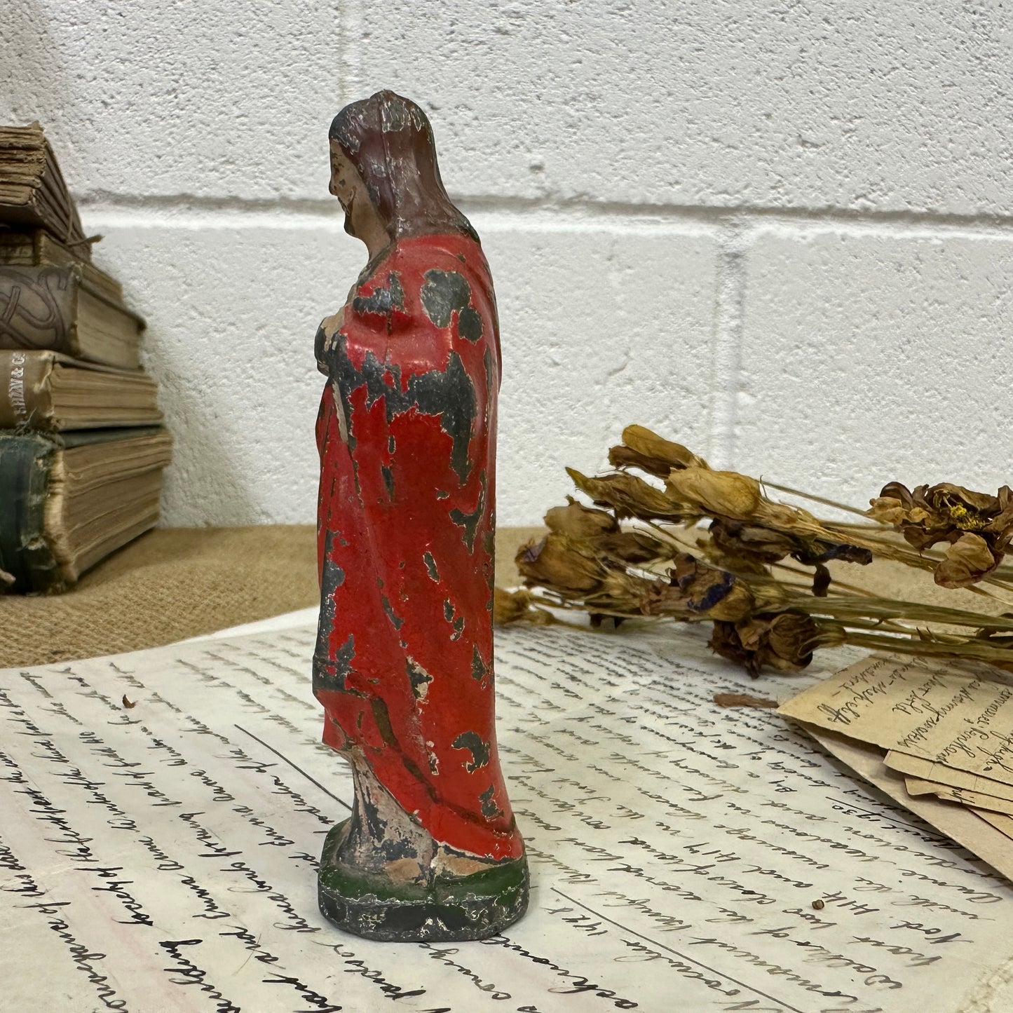 Lead Jesus Standing Vintage Figure - The Blind Mole