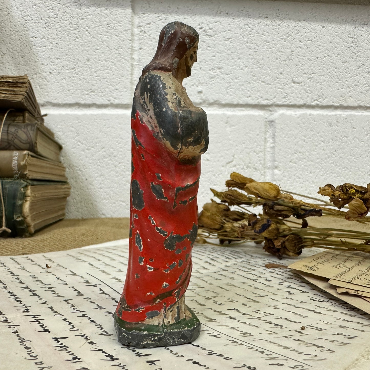 Lead Jesus Standing Vintage Figure - The Blind Mole