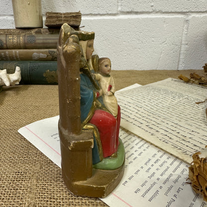 Vintage Chalkware Lady of Walsingham Mary - The Blind Mole