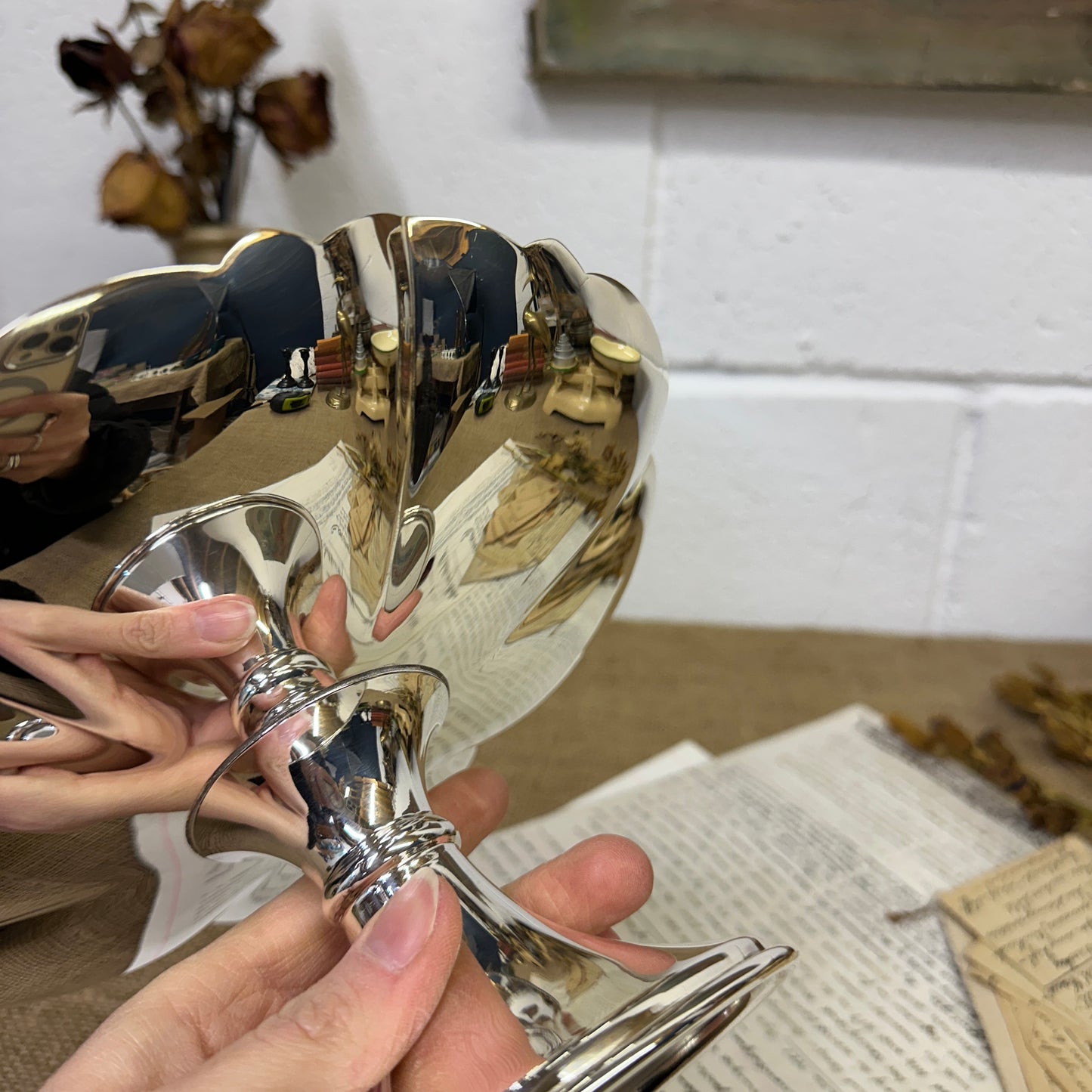 Silver Plated Cake Plate - The Blind Mole