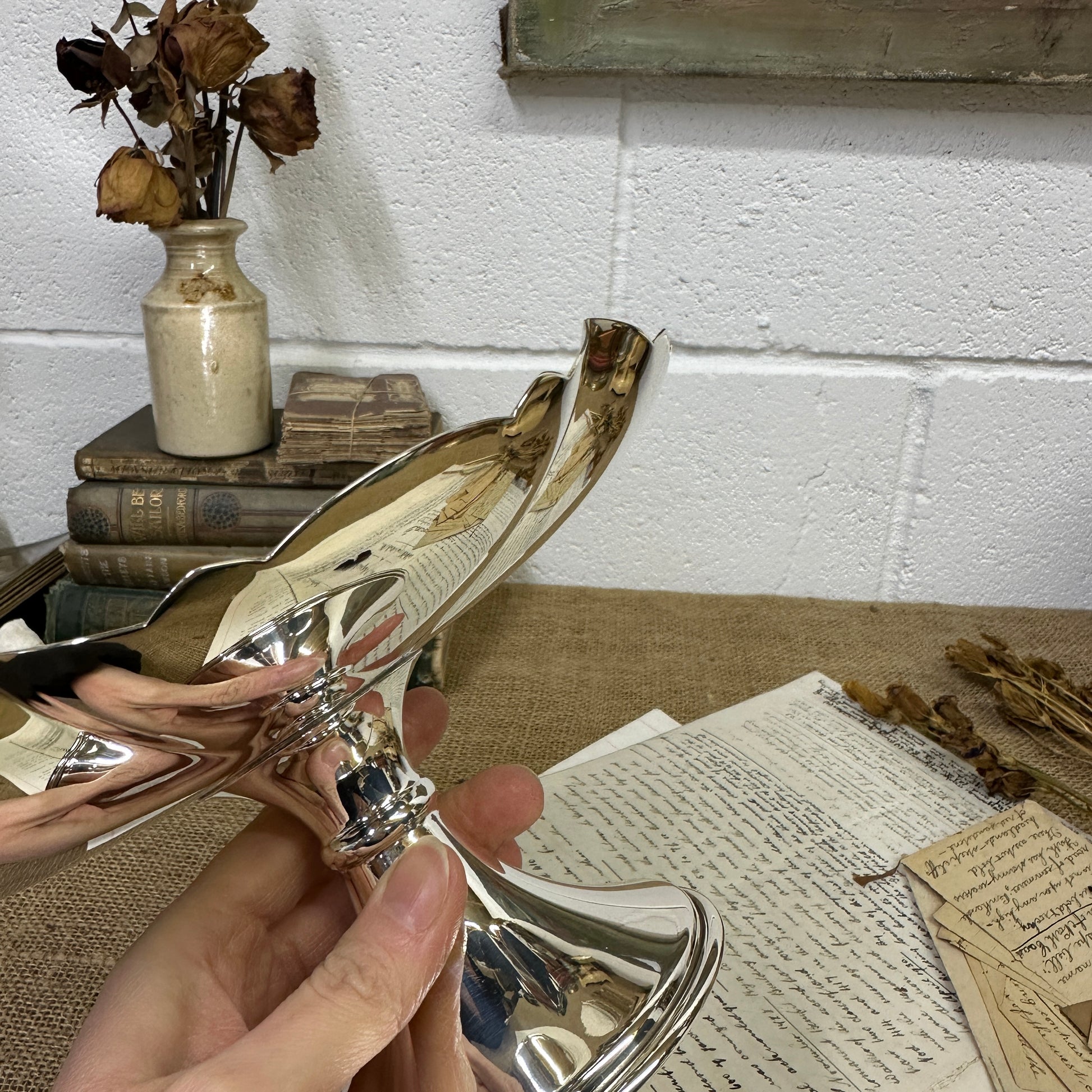 Silver Plated Cake Plate - The Blind Mole