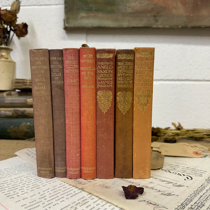 Coloured Book Stack Red Tones - The Blind Mole