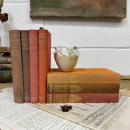 Coloured Book Stack Red Tones - The Blind Mole