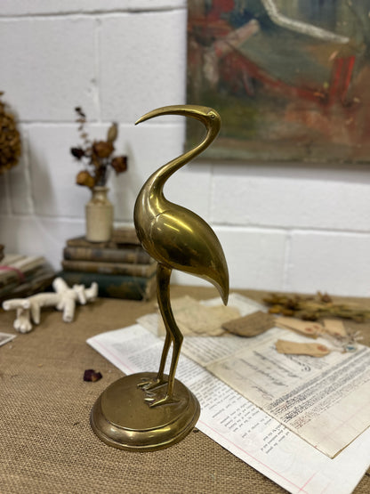 Mid Century Brass Crane - The Blind Mole