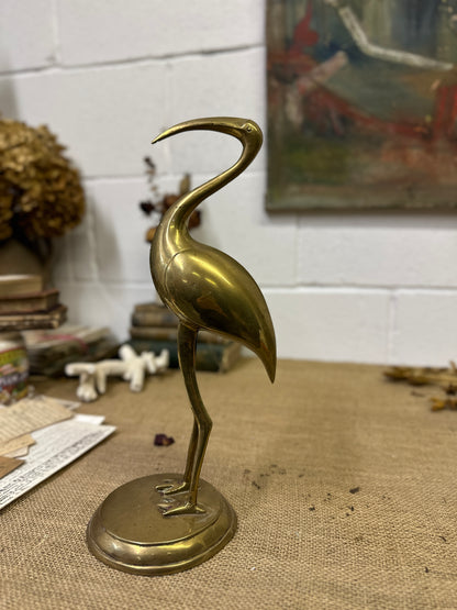 Mid Century Brass Crane - The Blind Mole
