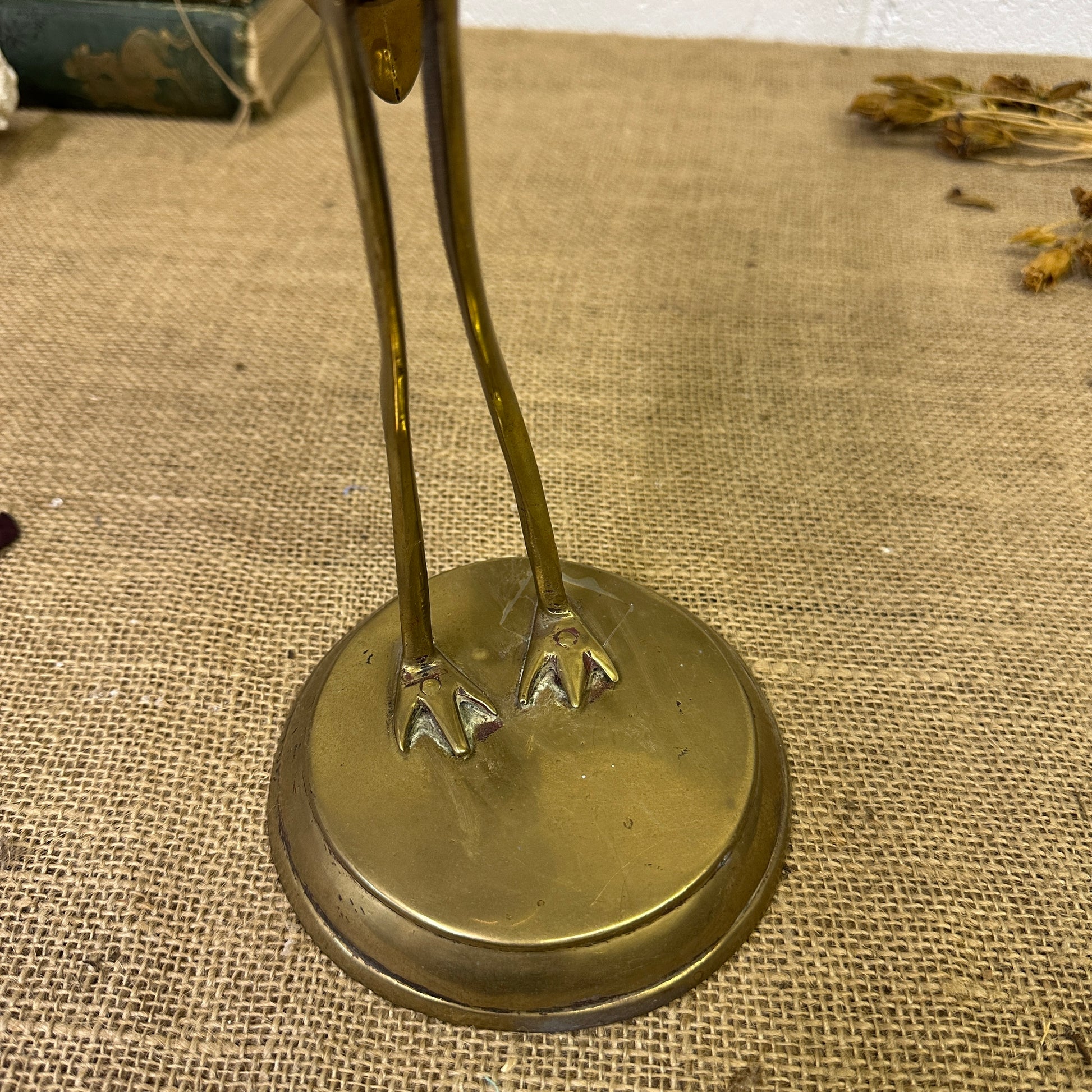 Mid Century Brass Crane - The Blind Mole