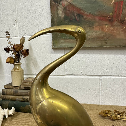 Mid Century Brass Crane - The Blind Mole