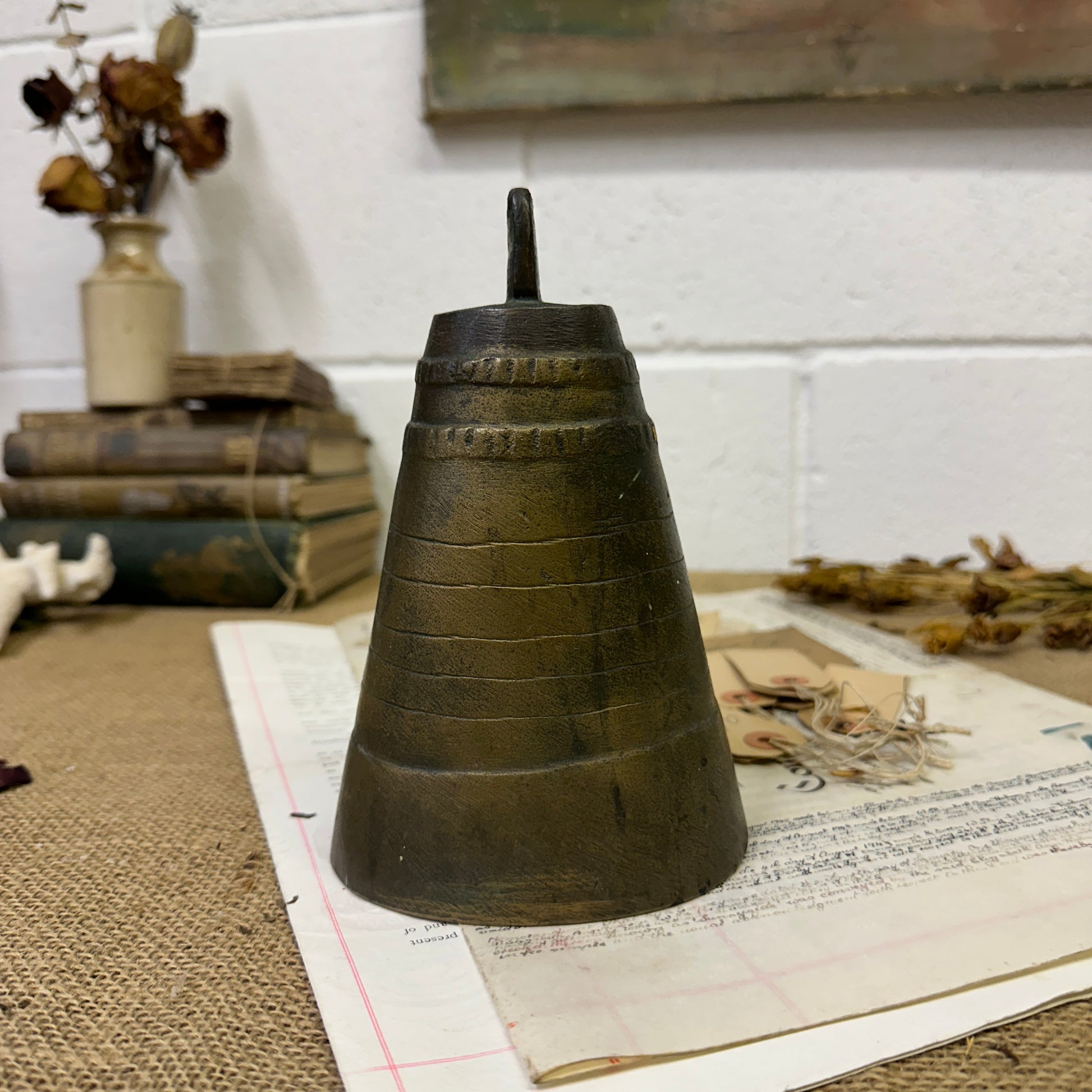 Hanging Brass Bell - The Blind Mole