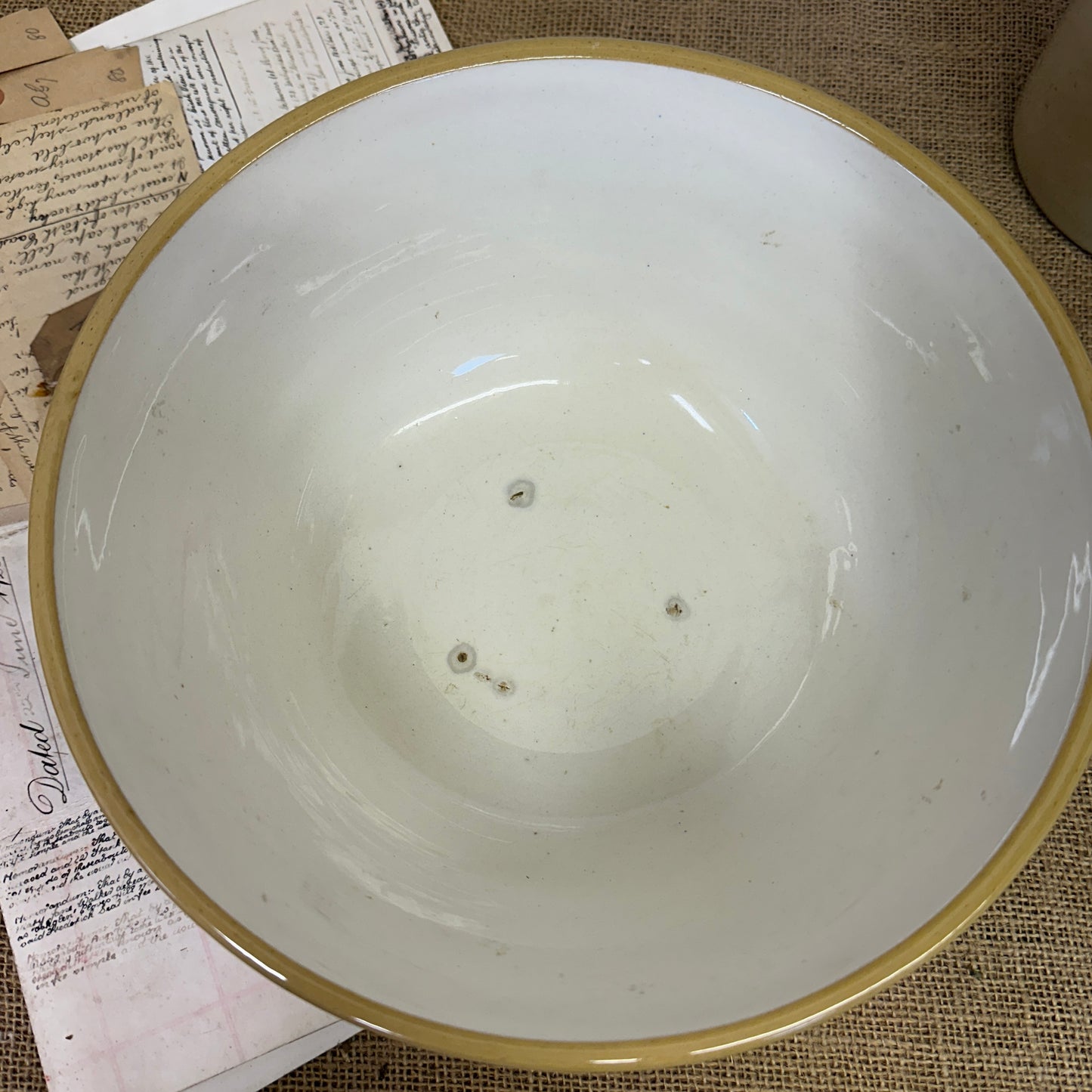 Rustic Stoneware Mixing Bowl