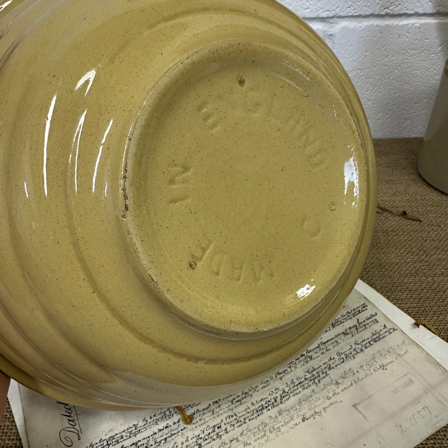 Rustic Stoneware Mixing Bowl