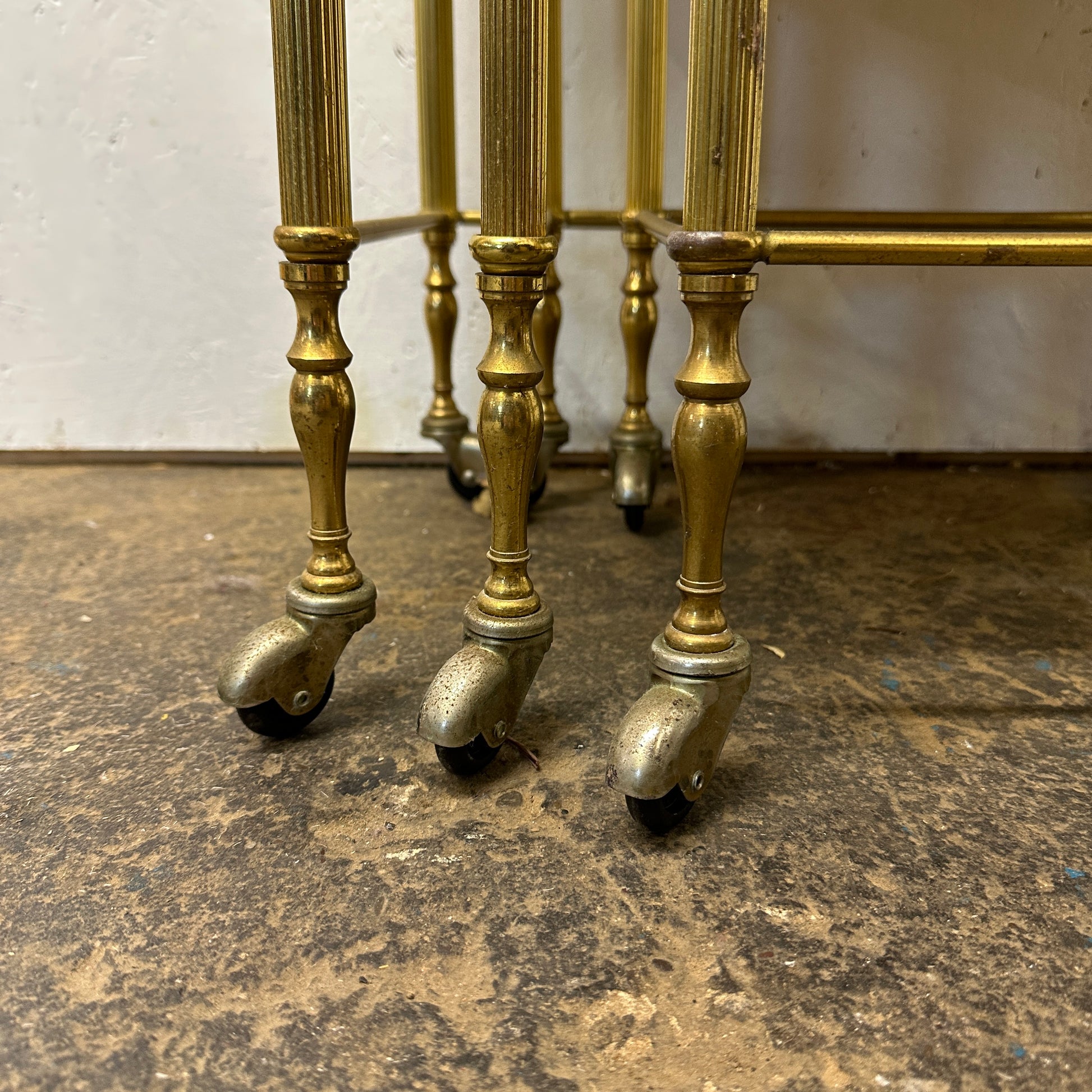 French Onyx & Gold Nest of Tables - The Blind Mole