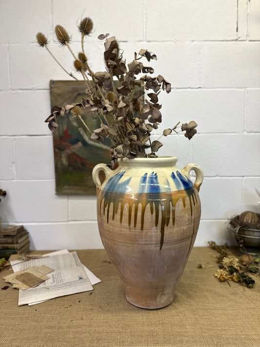 Rustic Mediterranean Olive Oil Amphora Jug