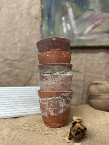 Antique Terracotta Seedling Plant Pots C The Blind Mole