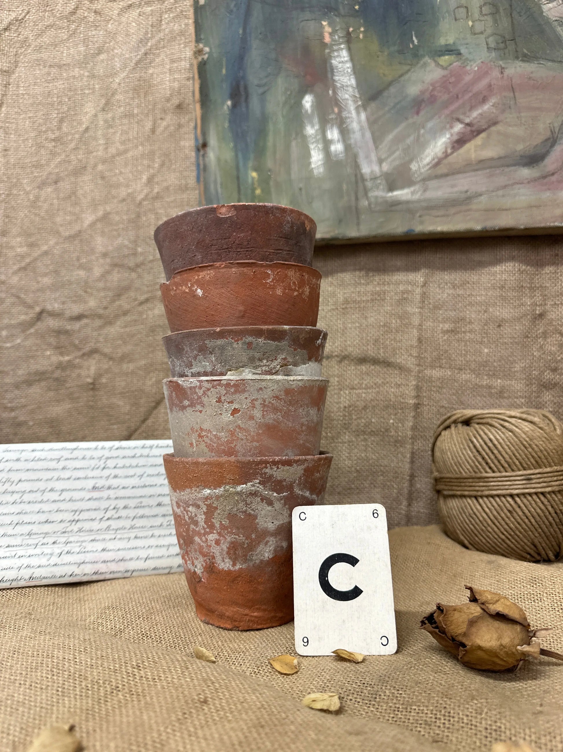 Antique Terracotta Seedling Plant Pots C The Blind Mole