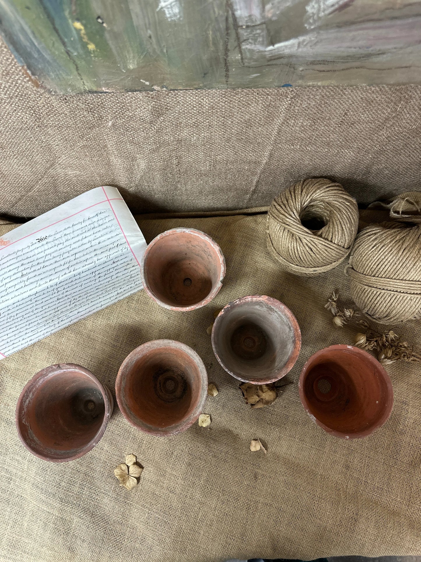 Antique Terracotta Seedling Plant Pots C The Blind Mole