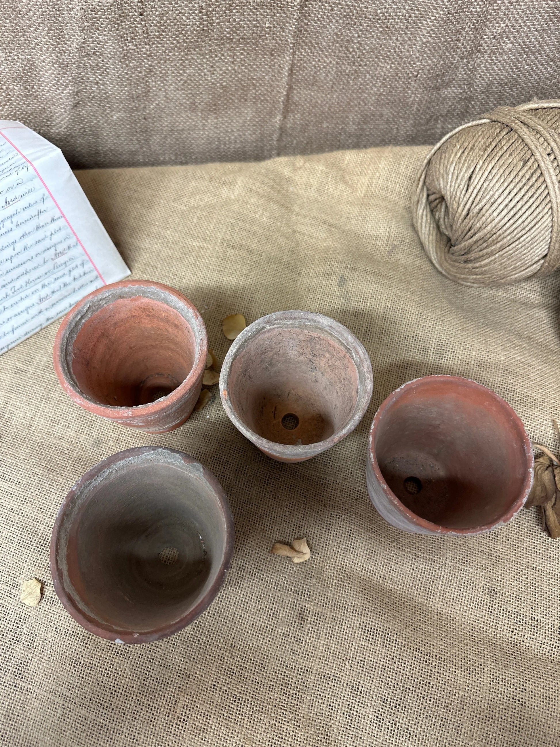 Antique Terracotta Seedling Plant Pots N The Blind Mole