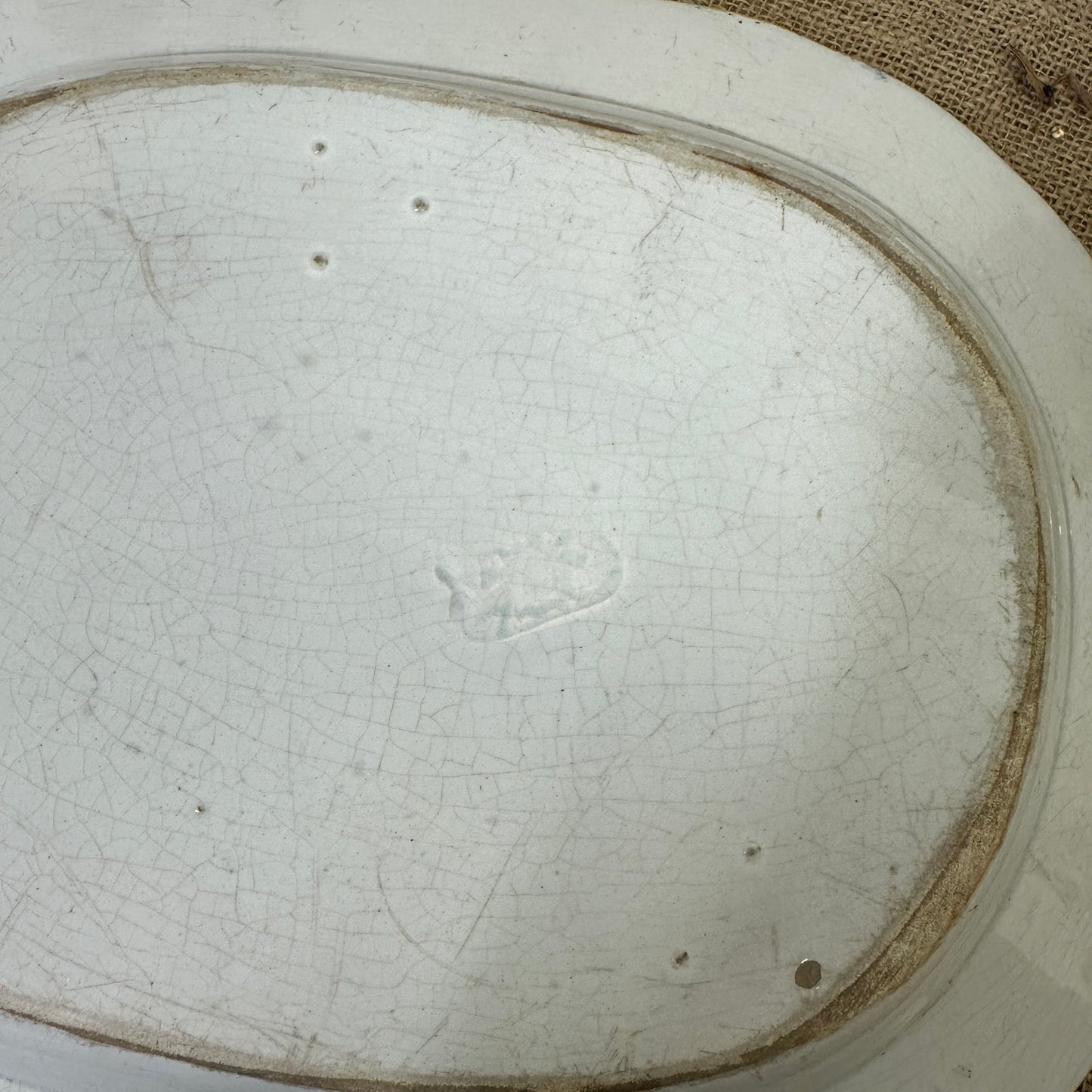 Antique Chinese Willow Serving Platter