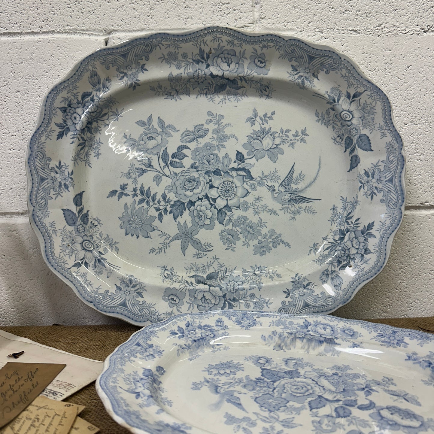 Wedgwood Victorian Serving Platters Asiatic Pheasant - The Blind Mole