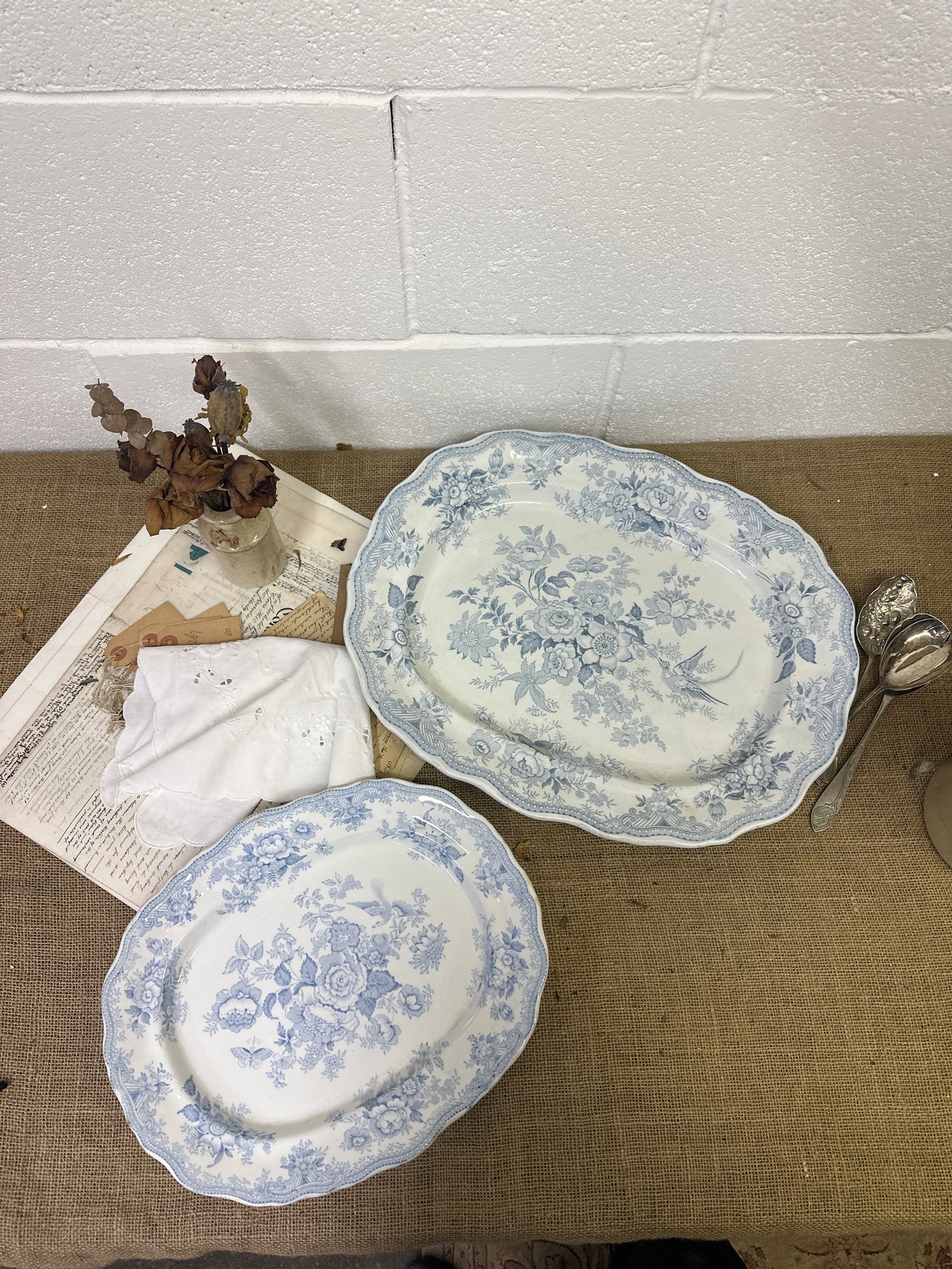 Wedgwood Victorian Serving Platters Asiatic Pheasant - The Blind Mole