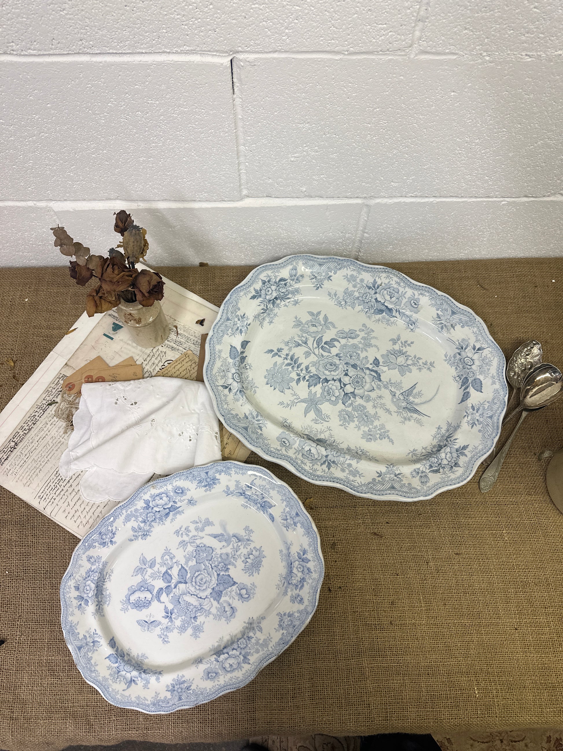 Wedgwood Victorian Serving Platters Asiatic Pheasant - The Blind Mole