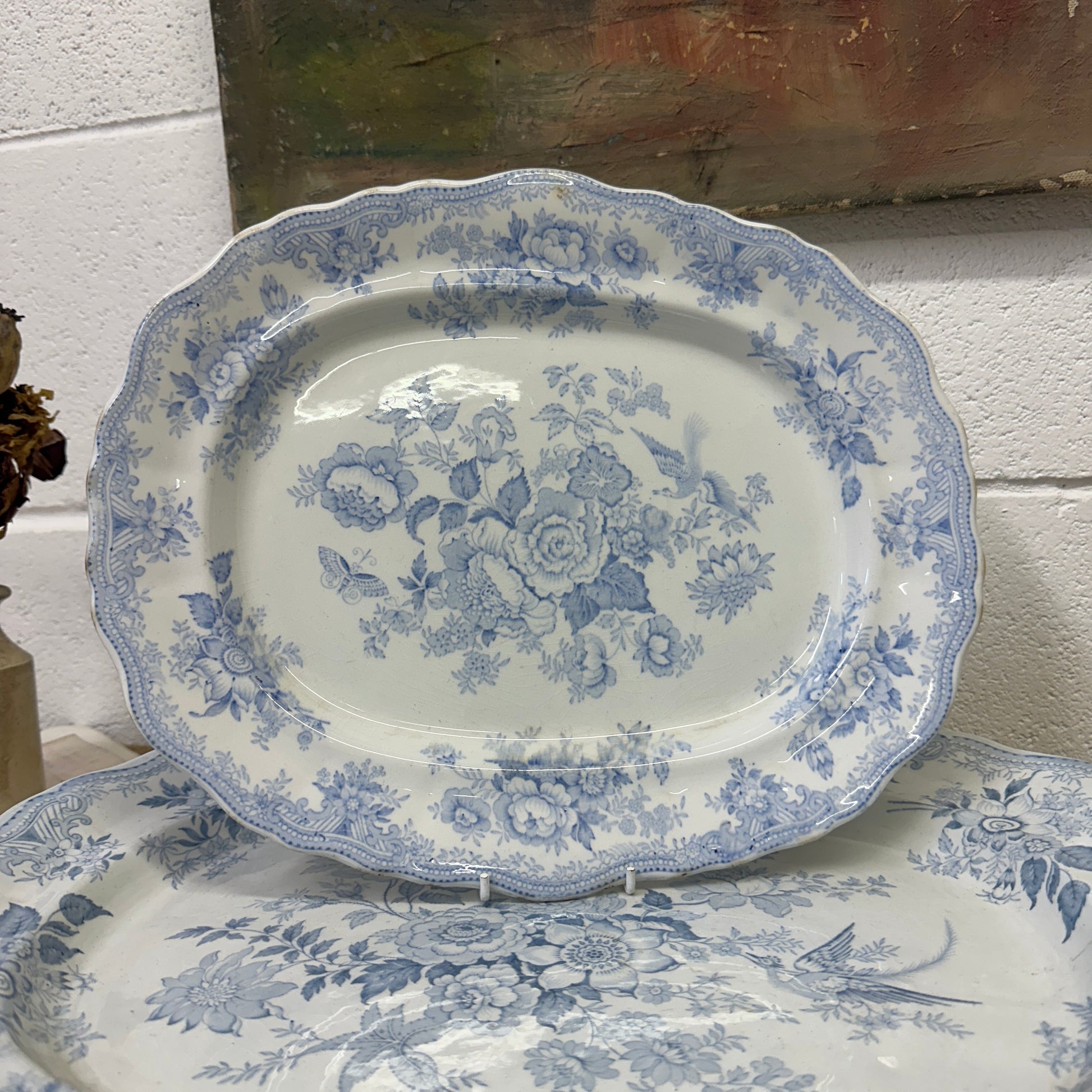 Wedgwood Victorian Serving Platters Asiatic Pheasant - The Blind Mole