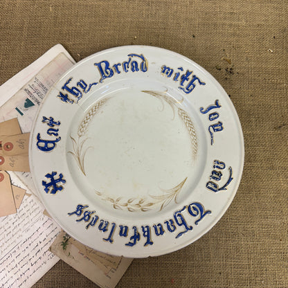 Antique Footed Bread Plate