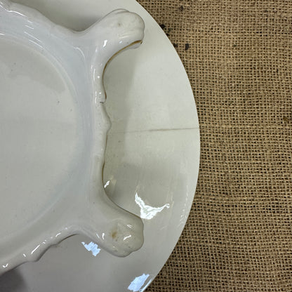 Antique Footed Bread Plate